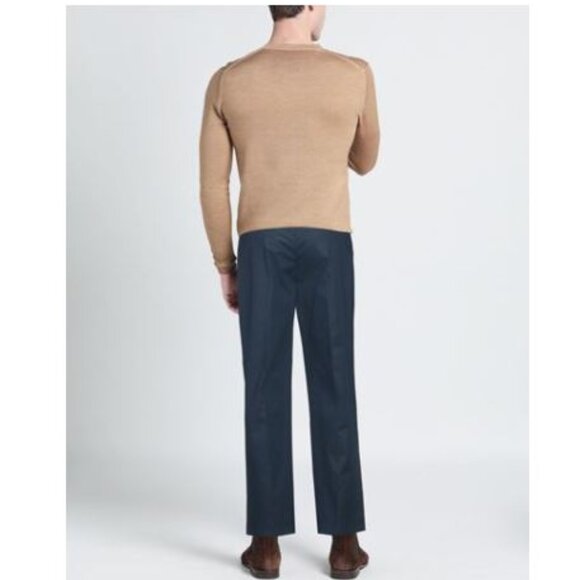 Department 5 Pleated Navy Blue High Waisted Straight Leg Regular Fit Pants 34x29 - Picture 2 of 10